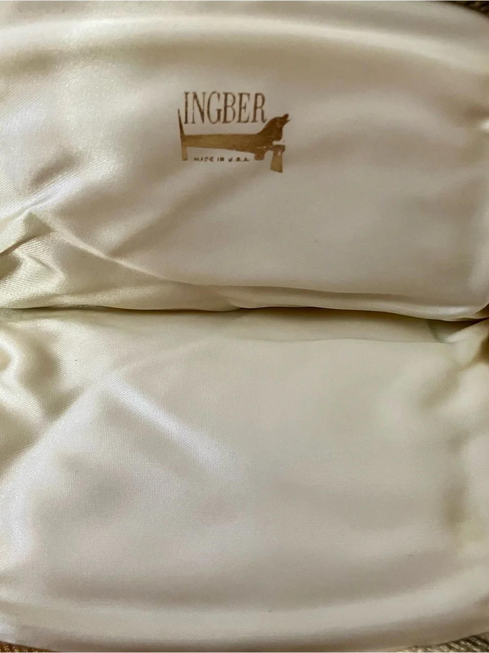 Vintage Ingber Floral Frame-Top Evening Clutch in Cream, Gold and Green - Picture 3 of 9